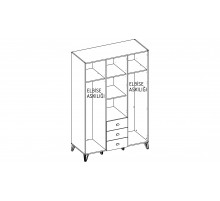 Трехдверный шкаф Менти (Menty) MENTY-21