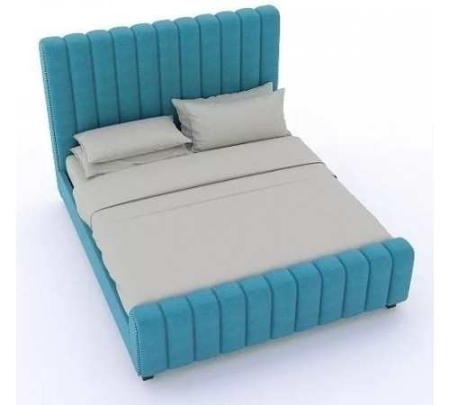 Двуспальная кровать Гомер MUR-IK-GOMER с мягкой спинкой