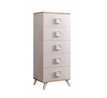 Комод  для белья узкий Diora ДКМ-2 (слоновая кость)